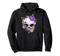 Goth Creepy Skull Crystals Spiritual Hoodie - Aesthetic Graphic for Adults - T-Shirt, Sweatshirt, Hoodie