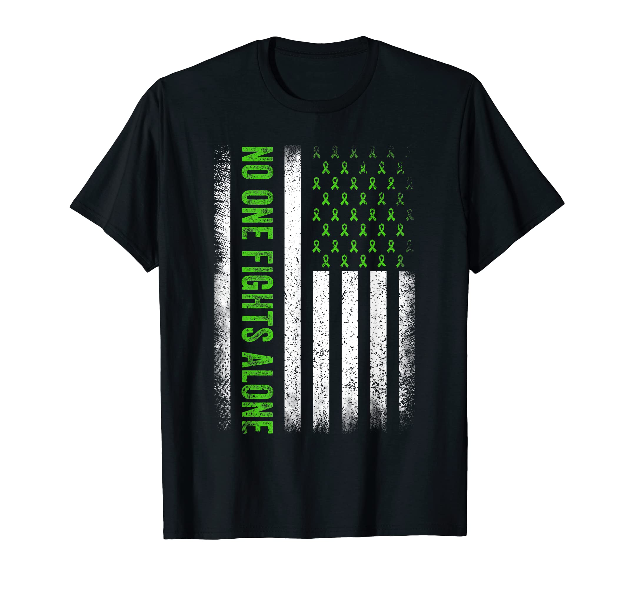 Us Flag Nobody Fights Alone T-Shirt - Casual Everyday Wear Men Women - T-Shirt, Sweatshirt, Hoodie