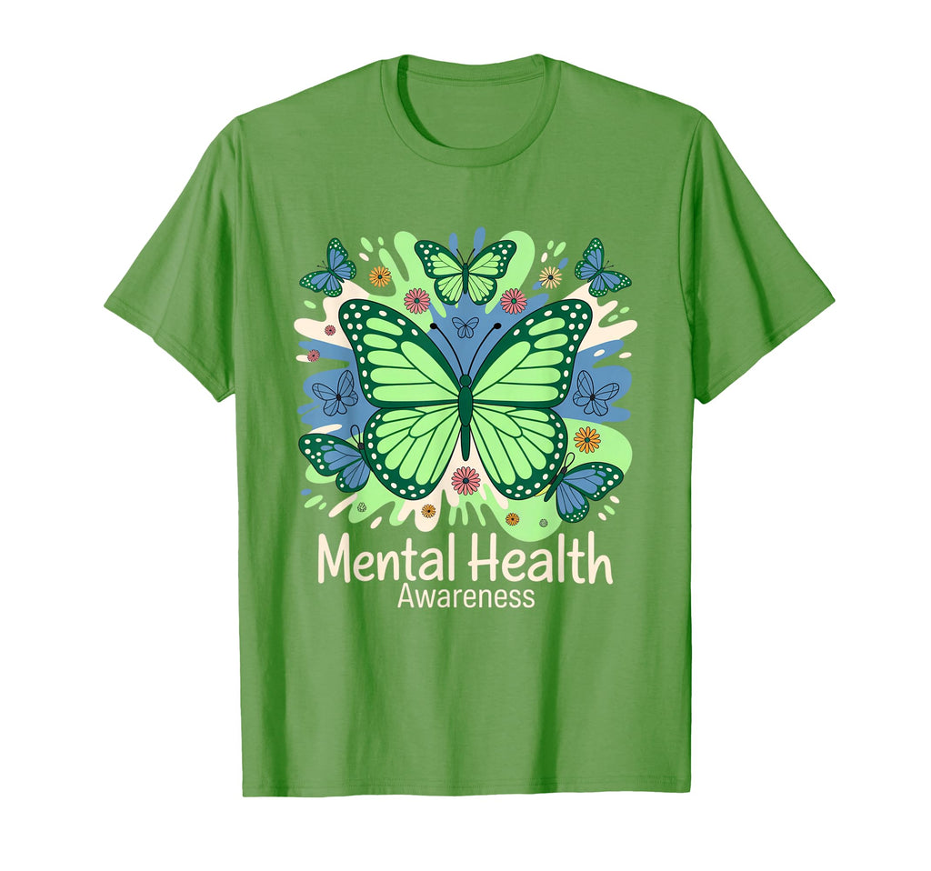 We Wear Green Mental Health Awareness T-Shirt - Graphic Print for Adults - T-Shirt, Sweatshirt, Hoodie