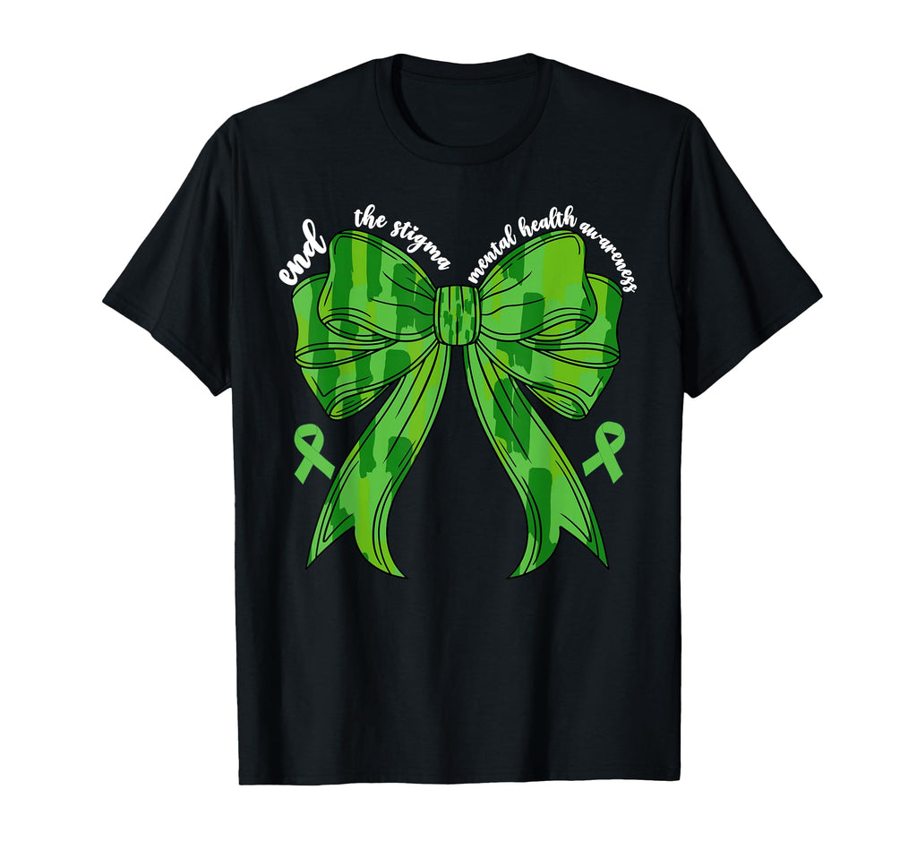End Stigma Mental Health Awareness Month T-Shirt - Custom Art Print Unisex - T-Shirt, Sweatshirt, Hoodie