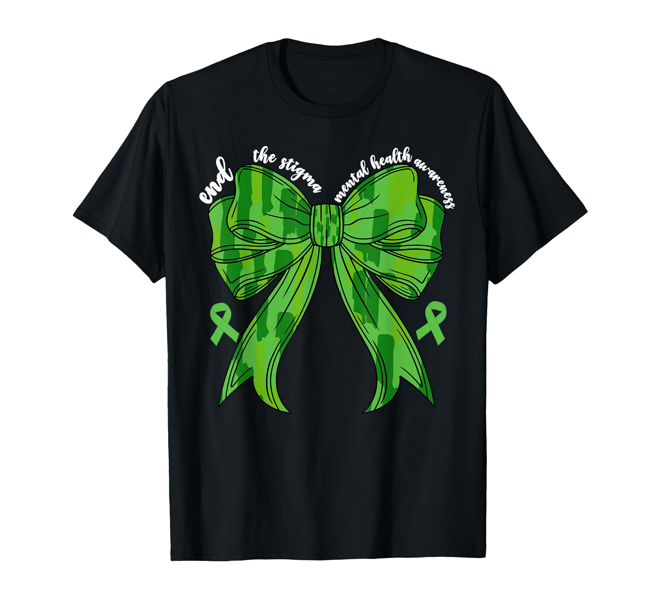 End Stigma Mental Health Awareness Month T-Shirt - Custom Art Print Unisex - T-Shirt, Sweatshirt, Hoodie