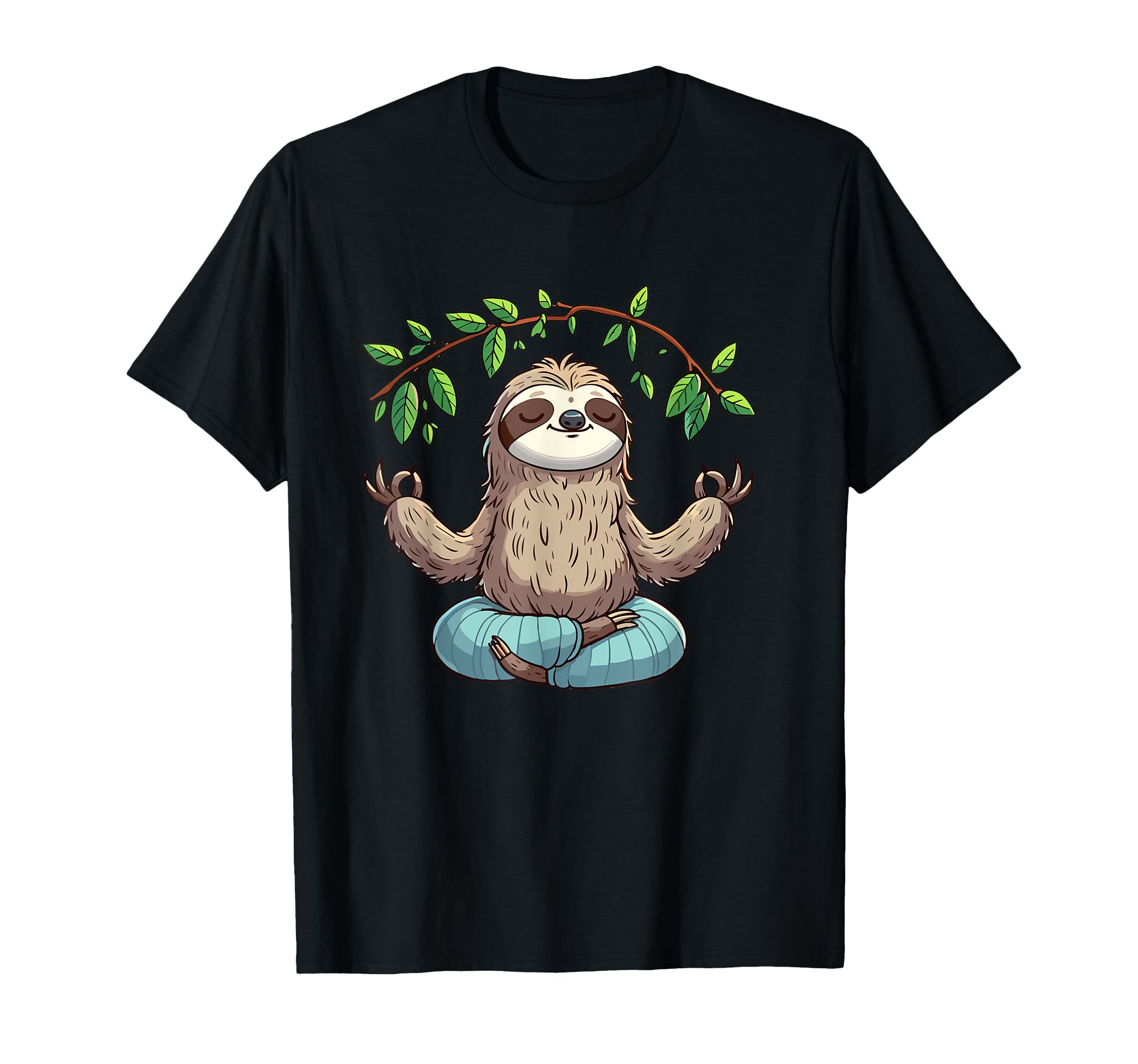 Meditation Sloth Yoga Pose Relaxing T-Shirt - Graphic Print for Adults - T-Shirt, Sweatshirt, Hoodie