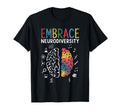 Embrace Neurodiversity Brain T-Shirt - Casual Everyday Wear for Adults - T-Shirt, Sweatshirt, Hoodie