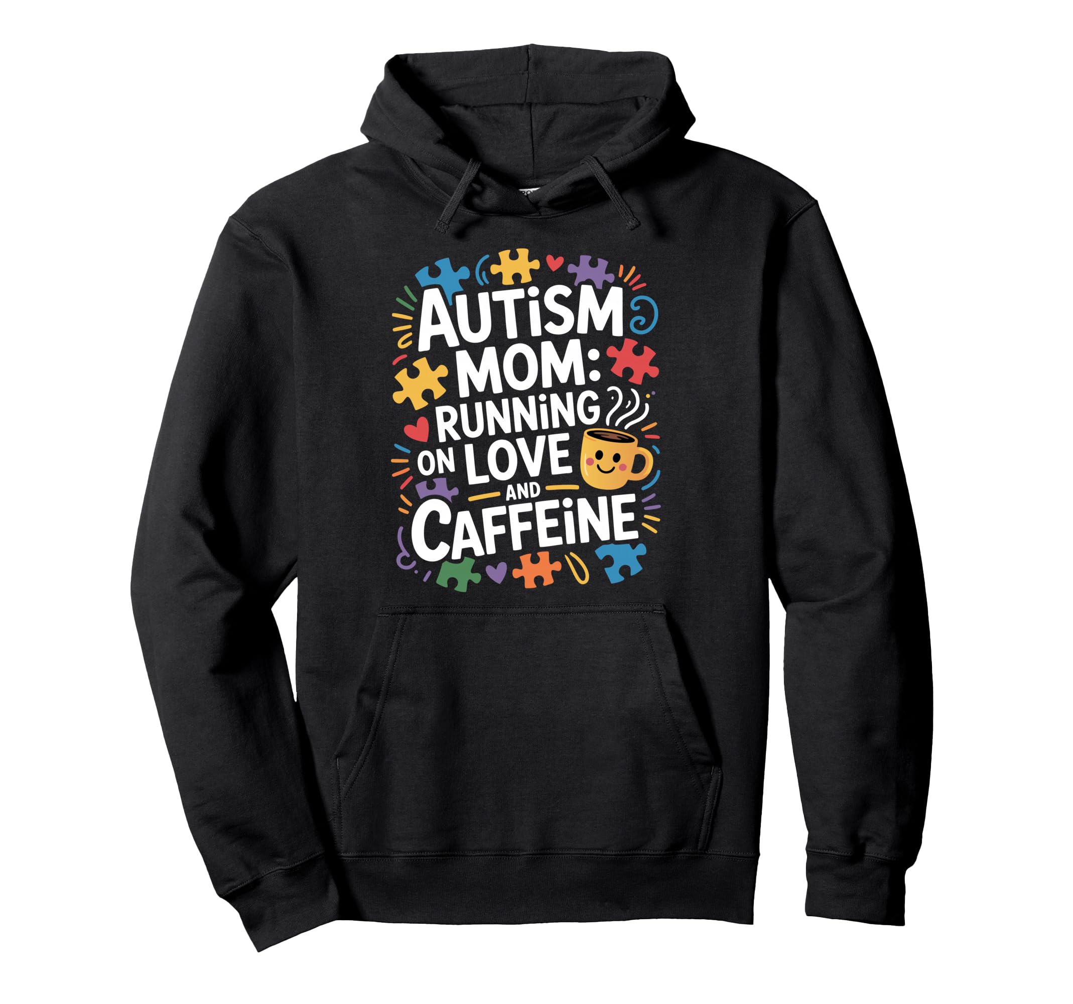 Funny Autism Mom Autistic Child Family Hoodie - Minimalist Print for Adults - T-Shirt, Sweatshirt, Hoodie