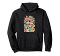 Word Nerd Groovy Book Reader Book Hoodie - Casual Everyday Wear for Adults - T-Shirt, Sweatshirt, Hoodie