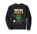Writing Ninja Author Script Sweatshirt - Custom Art Print for Adults - T-Shirt, Sweatshirt, Hoodie