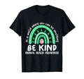 Rainbow Be Kind Green Ribbon Mental T-Shirt - Streetwear Style Men Women - T-Shirt, Sweatshirt, Hoodie