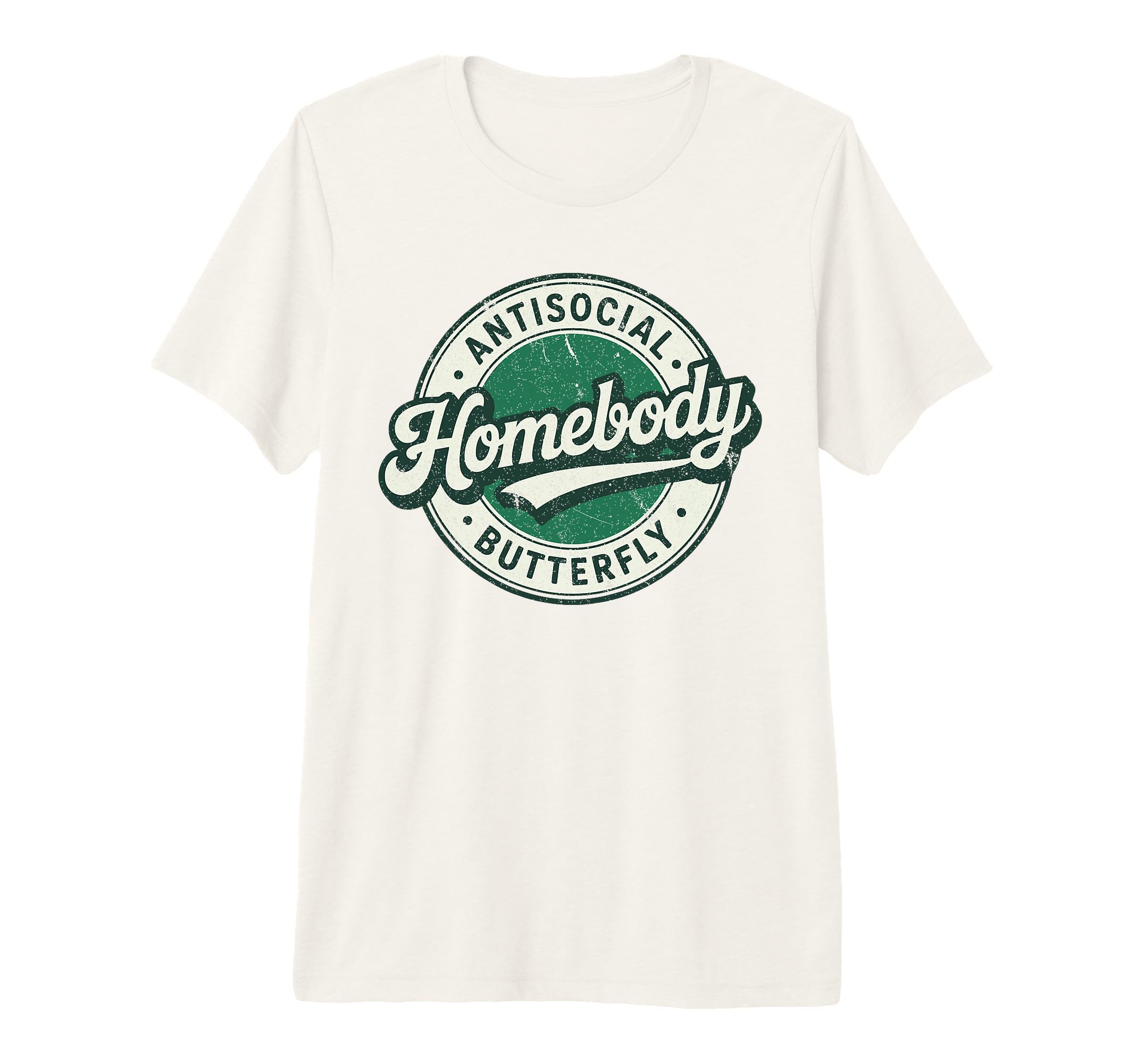 Badge Introvert Homebody Antisocial T-Shirt - Trendy Graphic Unisex - T-Shirt, Sweatshirt, Hoodie