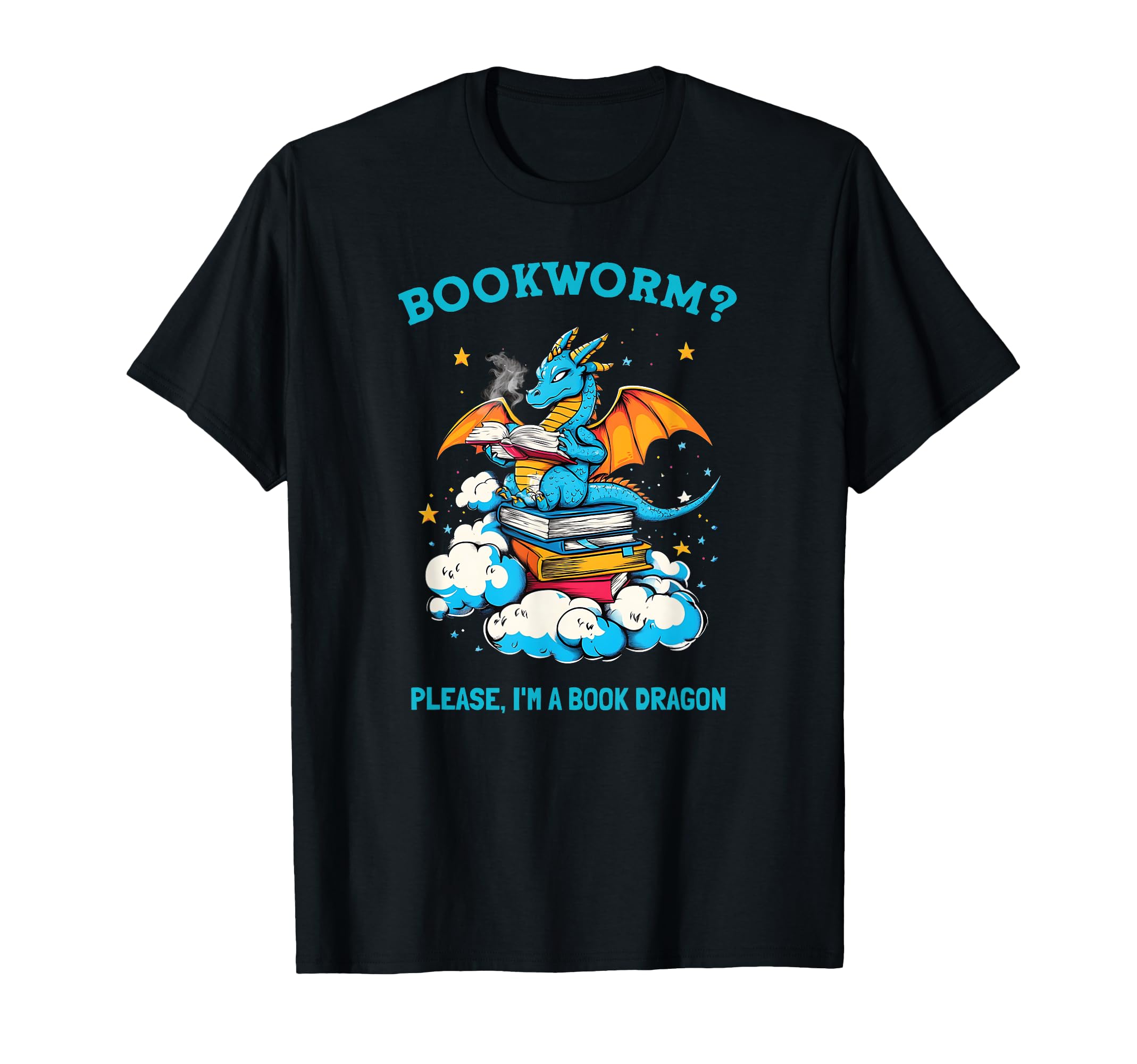 Bookworm Please Im Book Dragon Reading T-Shirt - Aesthetic Graphic Unisex - T-Shirt, Sweatshirt, Hoodie