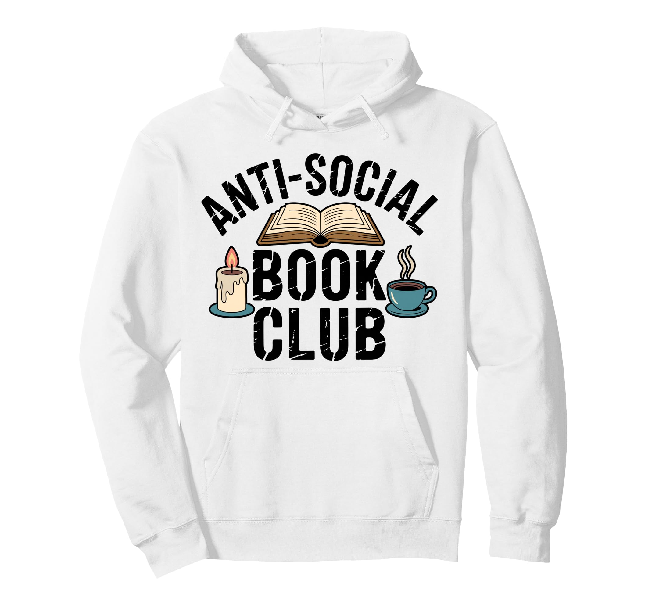 Anti Social Book Club Booktrovert Hoodie - Casual Everyday Wear Unisex - T-Shirt, Sweatshirt, Hoodie
