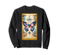 Antisocial Butterfly Tarot Card Sweatshirt - Graphic Print Men Women - T-Shirt, Sweatshirt, Hoodie