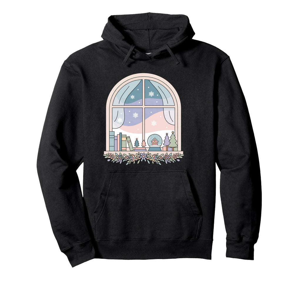 Cozy Winter Book Lover Art Hoodie - Streetwear Style for Adults - T-Shirt, Sweatshirt, Hoodie