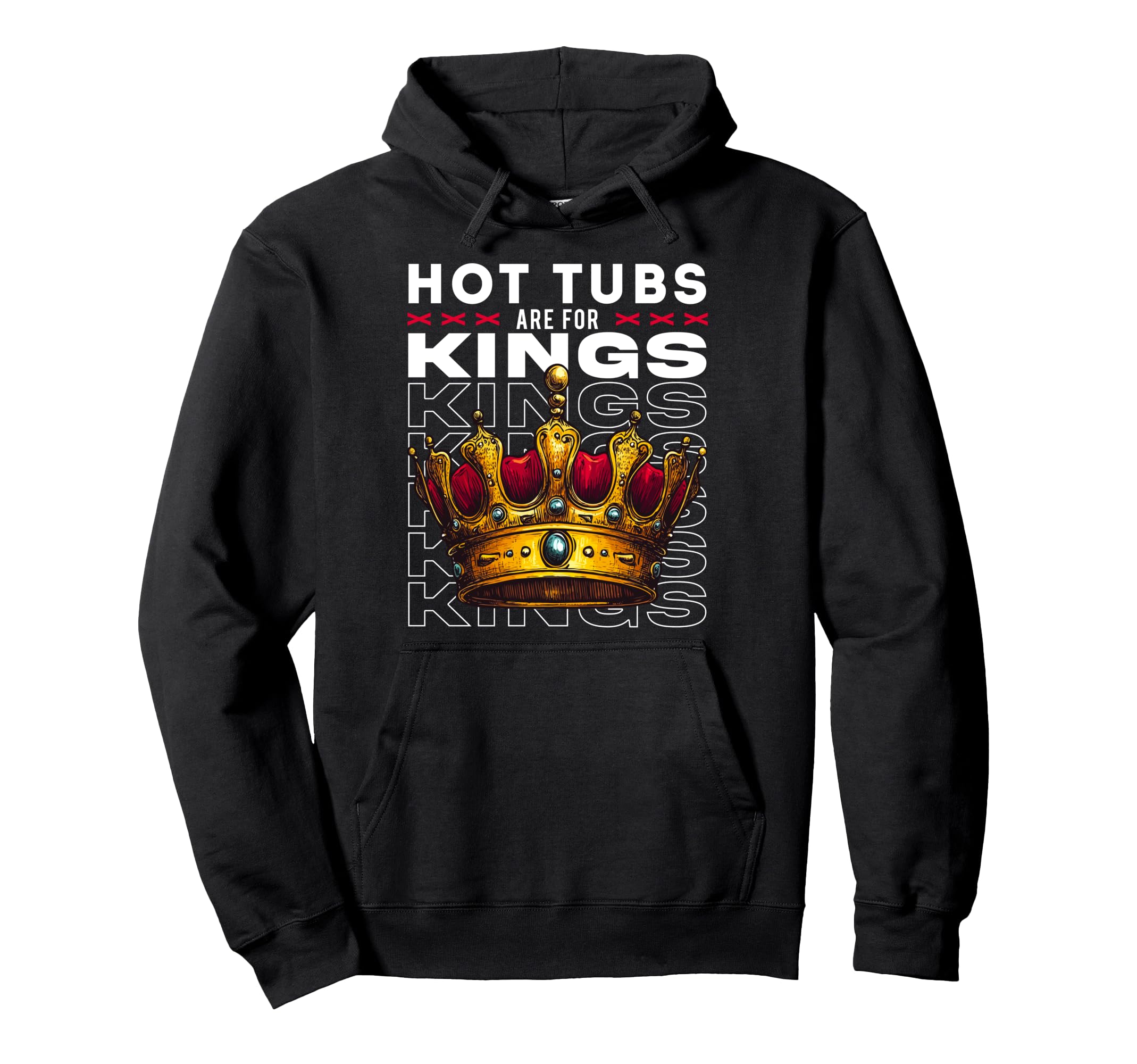 Hot Tubs Are Kings Mens Self Care Hoodie - Aesthetic Graphic Men Women - T-Shirt, Sweatshirt, Hoodie