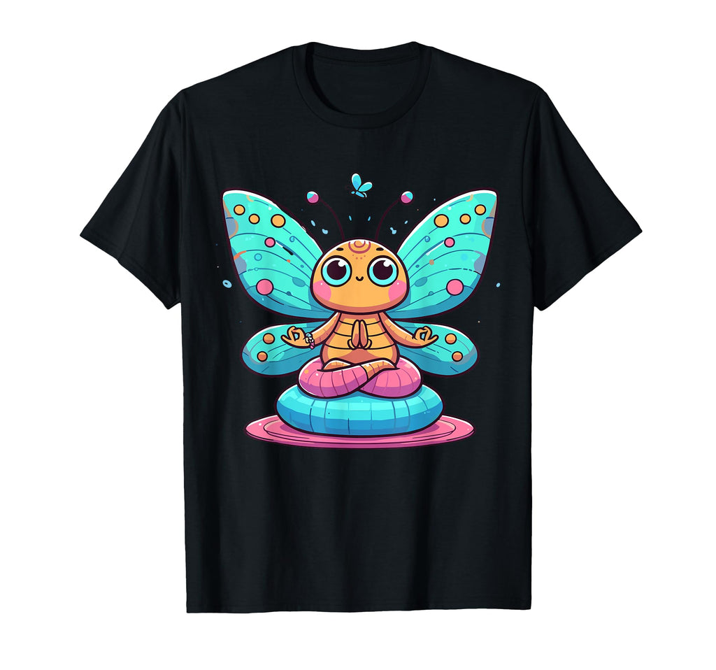Meditation Butterfly Yoga Pose T-Shirt - Trendy Graphic for Adults - T-Shirt, Sweatshirt, Hoodie