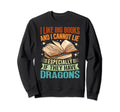 Dragon Book I Like Big Books Sweatshirt - Trendy Graphic for Adults - T-Shirt, Sweatshirt, Hoodie