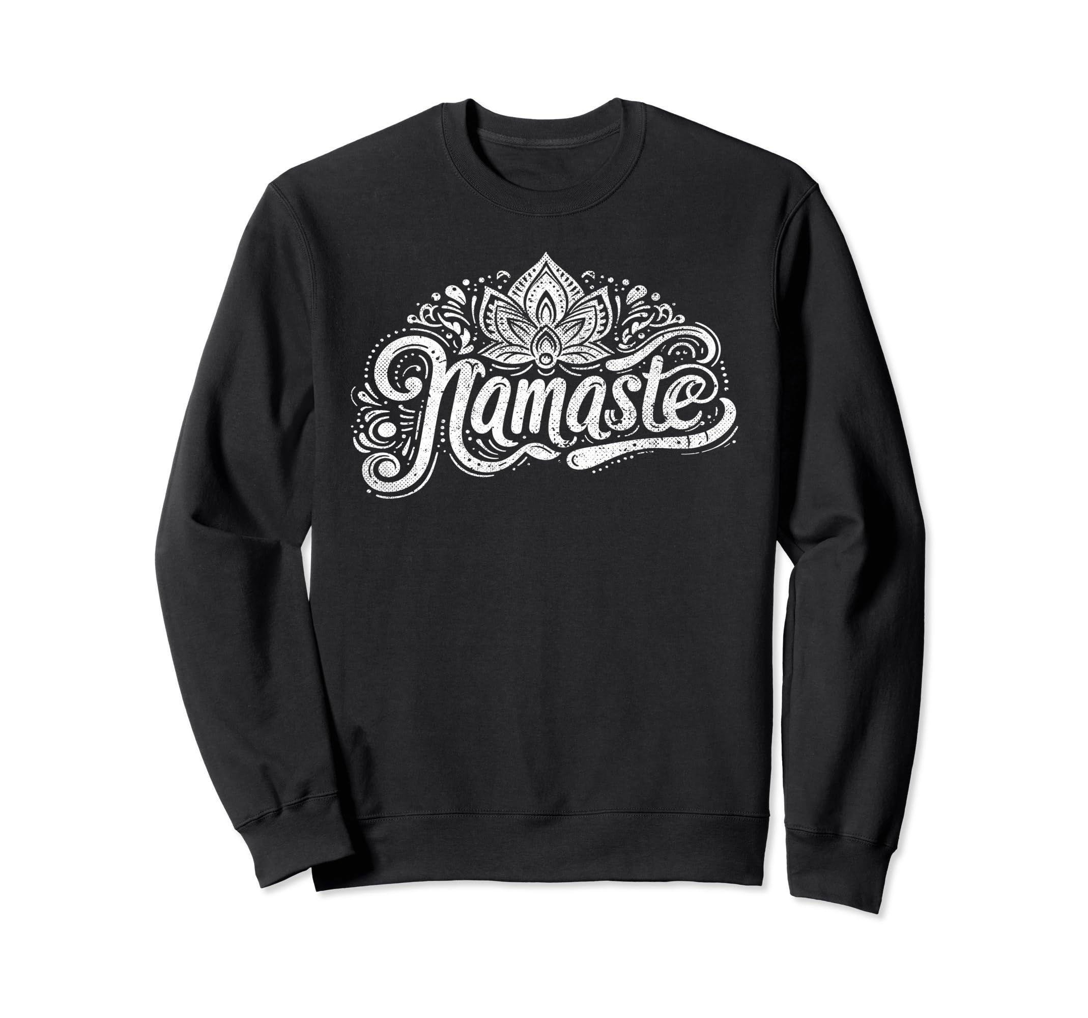 Namaste Yoga Meditation Zen Lotus Sweatshirt - Minimalist Print Men Women - T-Shirt, Sweatshirt, Hoodie