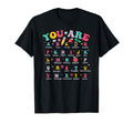 Alphabet Positive Affirmations Back To T-Shirt - Streetwear Style Unisex - T-Shirt, Sweatshirt, Hoodie