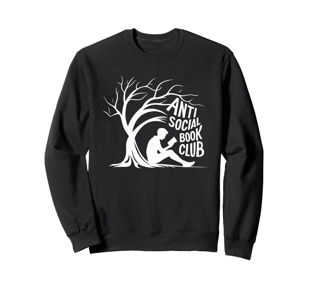 Anti Social Book Club Introvert Reader Sweatshirt - Graphic Print Unisex - T-Shirt, Sweatshirt, Hoodie
