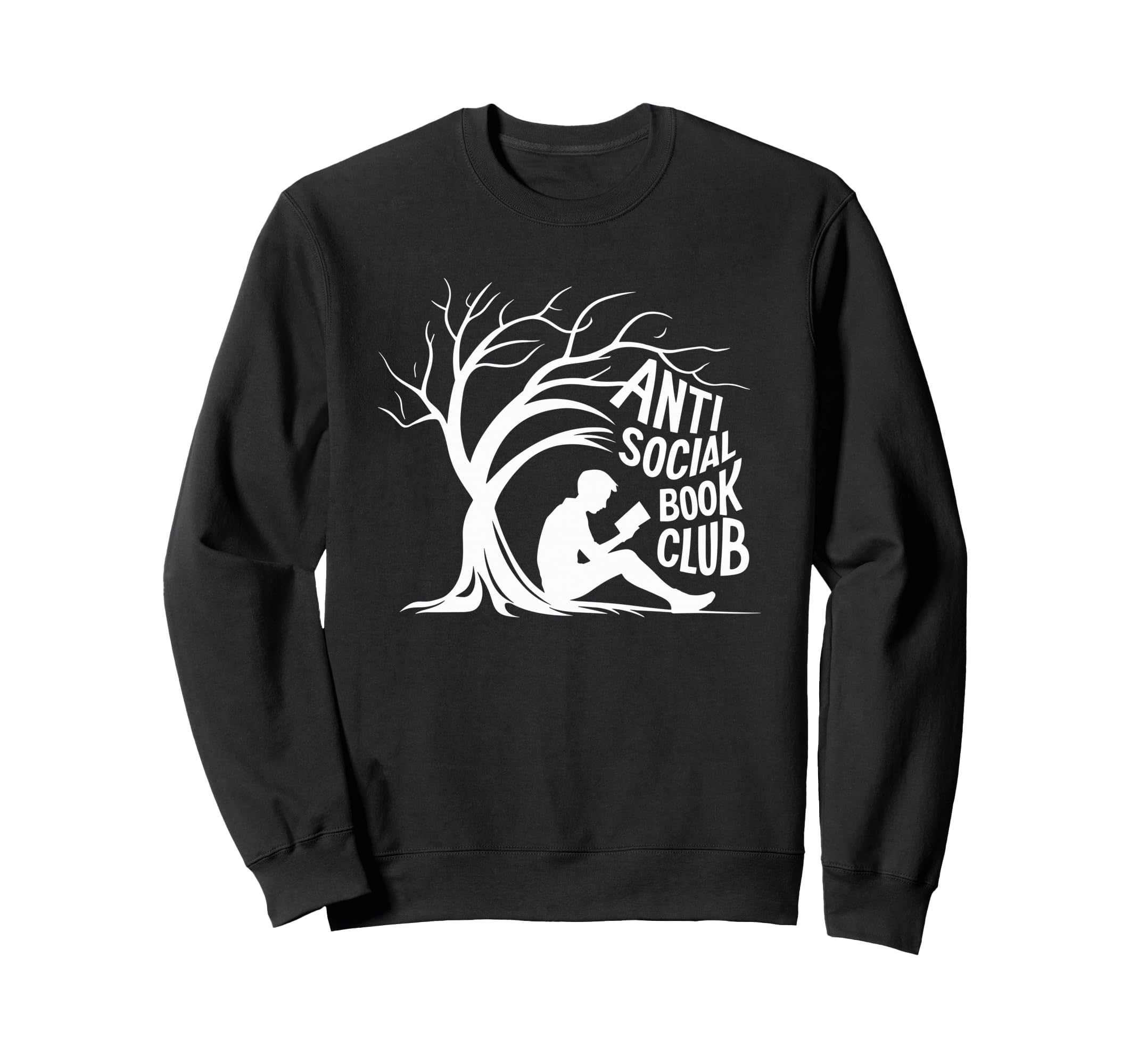Anti Social Book Club Introvert Reader Sweatshirt - Graphic Print Unisex - T-Shirt, Sweatshirt, Hoodie