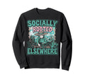 Introvert Gardener Shyness Garden Sweatshirt - Unique Graphic Unisex - T-Shirt, Sweatshirt, Hoodie