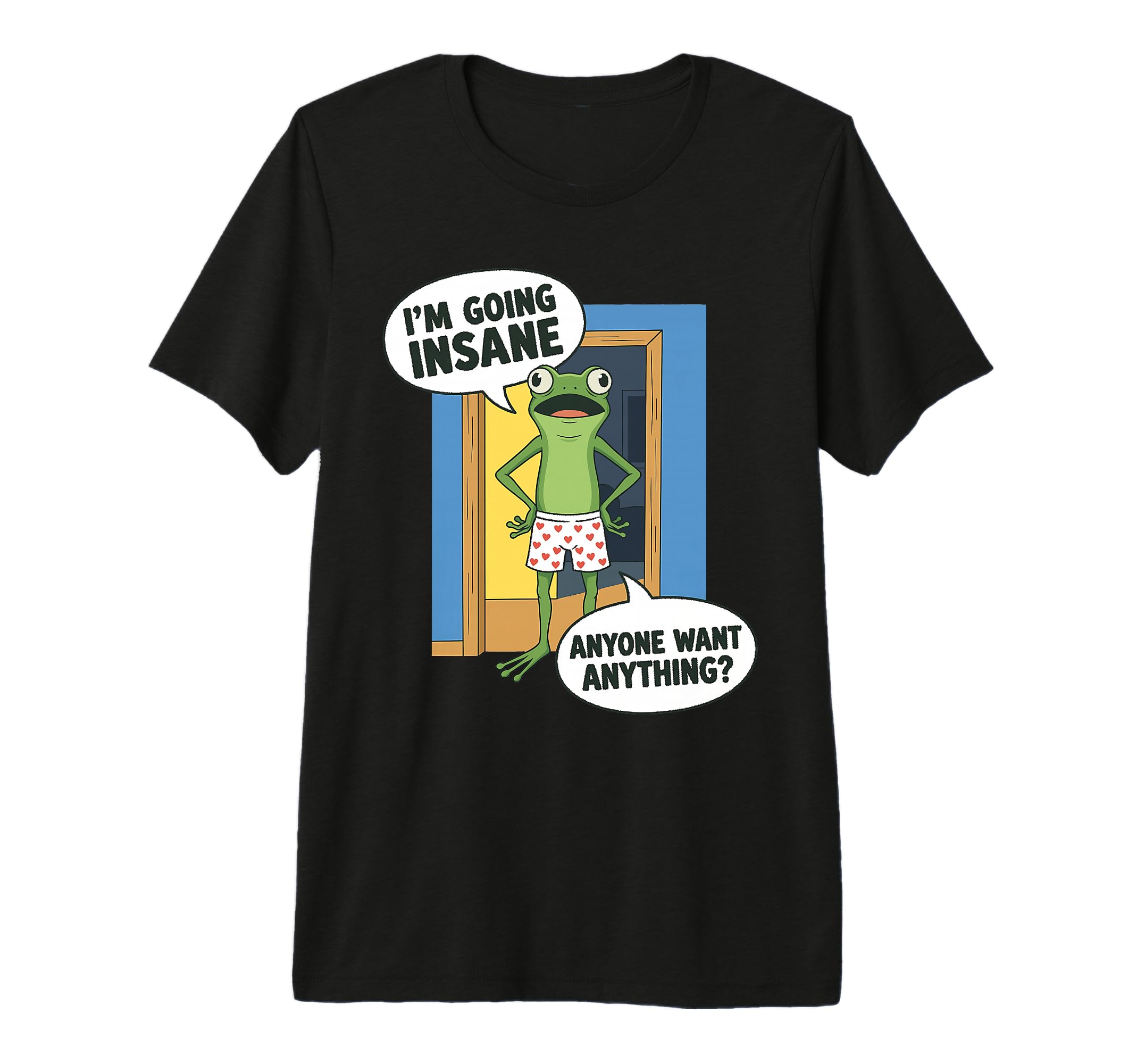 Funny Frog Going Insane Meme Sarcastic T-Shirt - Novelty Apparel Unisex - T-Shirt, Sweatshirt, Hoodie
