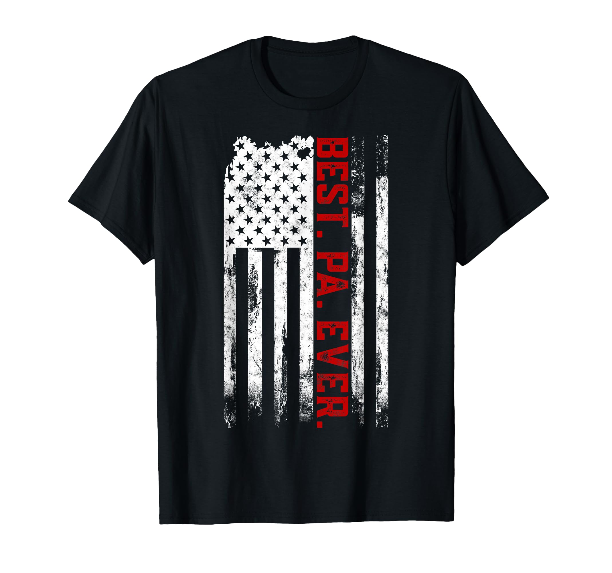 Best Pa Ever American Usa Flag T-Shirt - Custom Art Print Men Women - T-Shirt, Sweatshirt, Hoodie