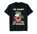 Go Away Im Reading Unicorn Reading T-Shirt - Custom Art Print Men Women - T-Shirt, Sweatshirt, Hoodie