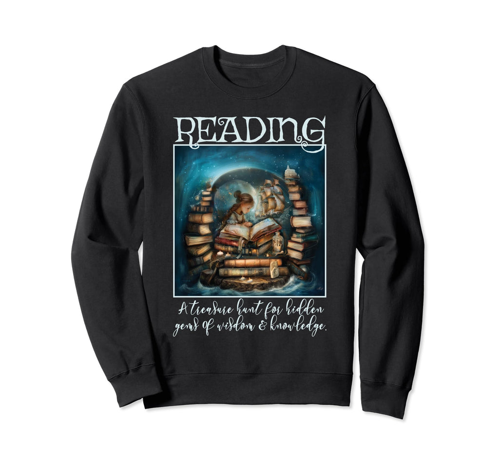 Portrait Reading Story Books Sweatshirt - Casual Everyday Wear for Adults - T-Shirt, Sweatshirt, Hoodie