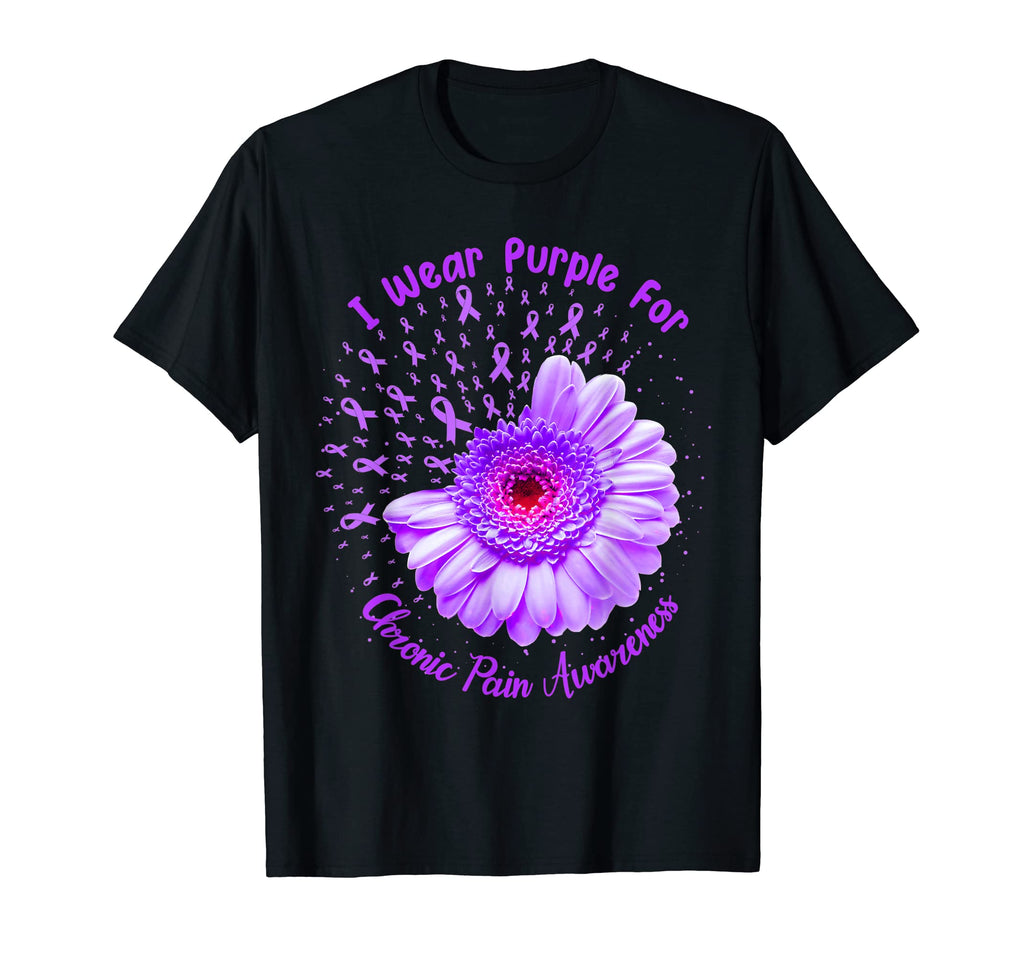 I Wear Purple Chronic Pain T-Shirt - Casual Everyday Wear for Adults - T-Shirt, Sweatshirt, Hoodie