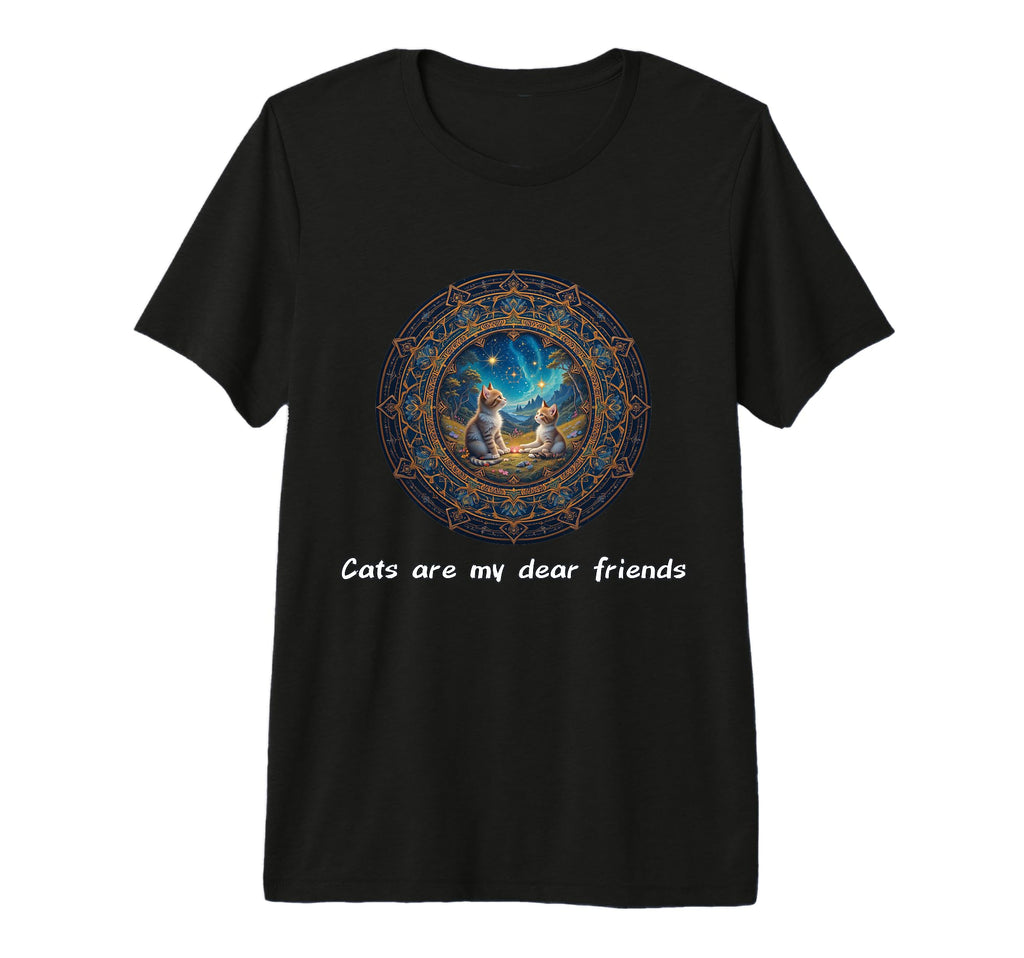Cats Are My Best Friends Sacred T-Shirt - Trendy Graphic for Adults - T-Shirt, Sweatshirt, Hoodie