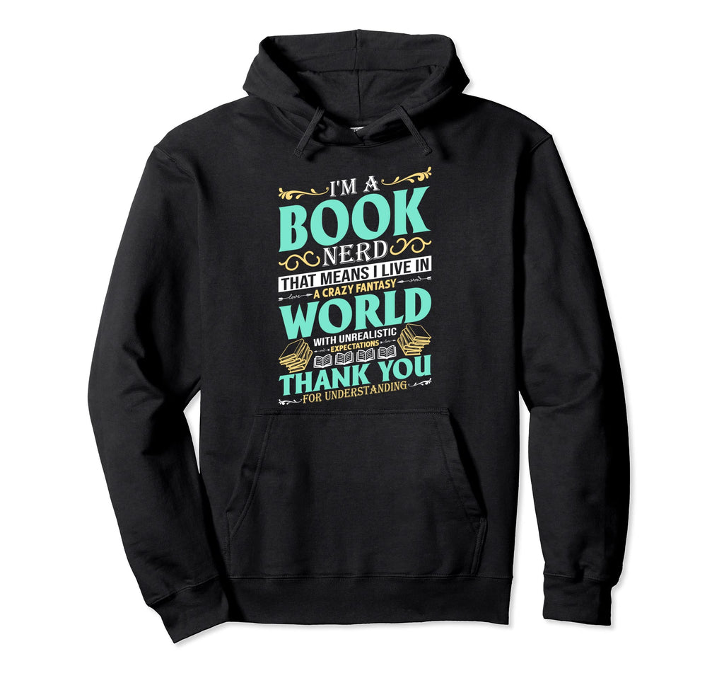 I Love Reading Bookish Tees Hoodie - Casual Everyday Wear for Adults - T-Shirt, Sweatshirt, Hoodie