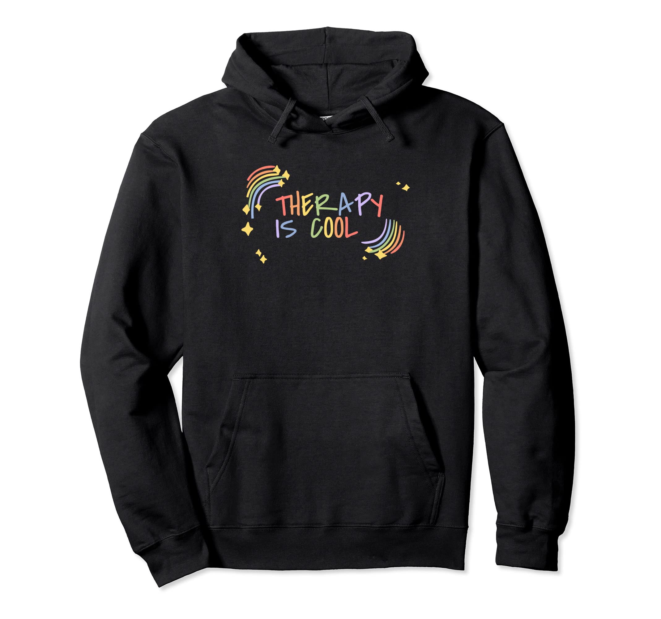 Therapy Is Depression Mental Health Hoodie - Graphic Print Men Women - T-Shirt, Sweatshirt, Hoodie