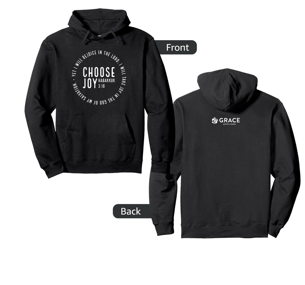 Choose Joy Circle Habakkuk 3 18 Hoodie - Graphic Print Unisex - T-Shirt, Sweatshirt, Hoodie