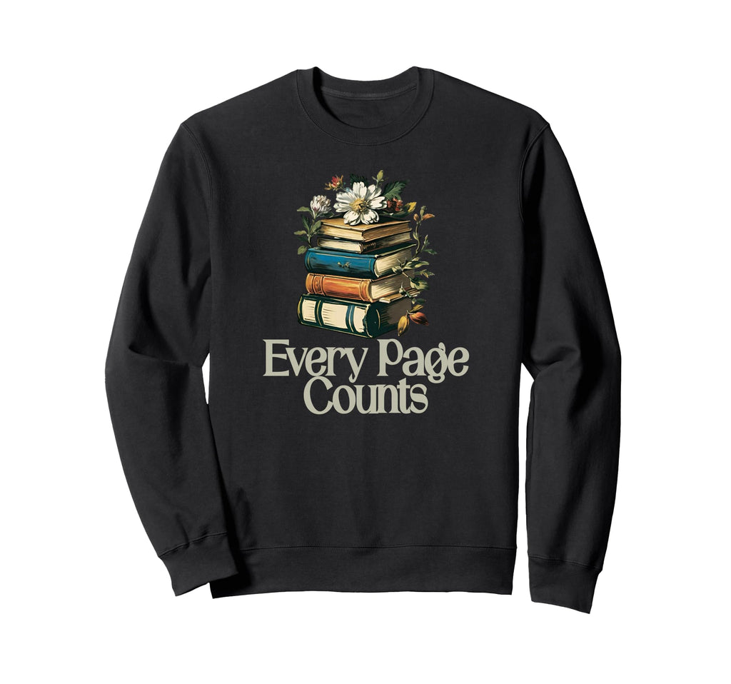 Book Worm Book Stack Reading Sweatshirt - Novelty Apparel for Adults - T-Shirt, Sweatshirt, Hoodie