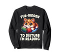 Reading Book Cat Library Reading Sweatshirt - Minimalist Print Men Women - T-Shirt, Sweatshirt, Hoodie