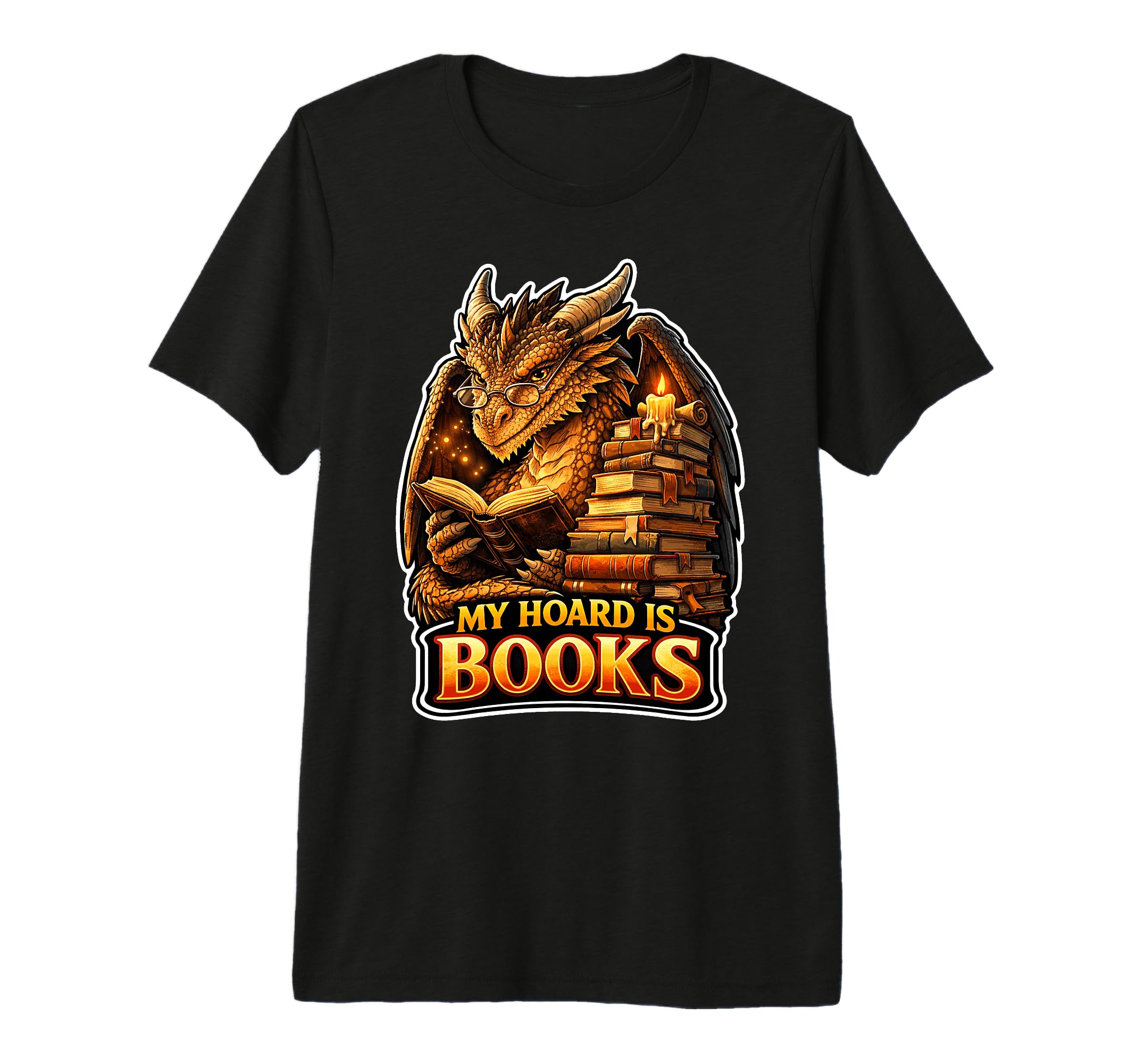 Dragons Literary Stash Tri Blend T-Shirt - Unique Graphic for Adults - T-Shirt, Sweatshirt, Hoodie