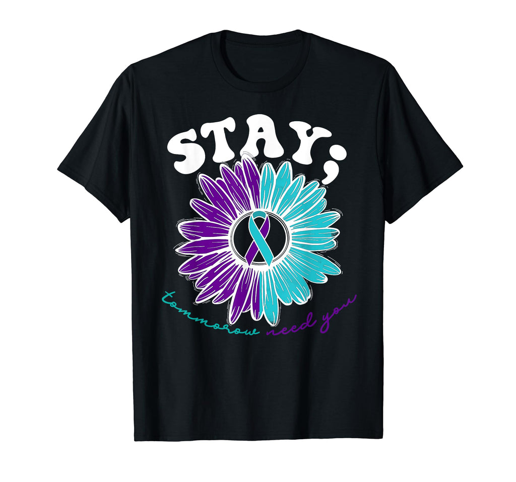 988 Suicide Prevention Stay Tomorrow T-Shirt - Minimalist Print for Adults - T-Shirt, Sweatshirt, Hoodie