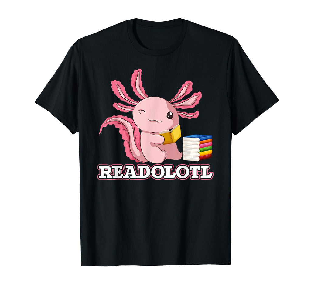 Funny Animal Readolotl Bookworm T-Shirt - Custom Art Print Men Women - T-Shirt, Sweatshirt, Hoodie