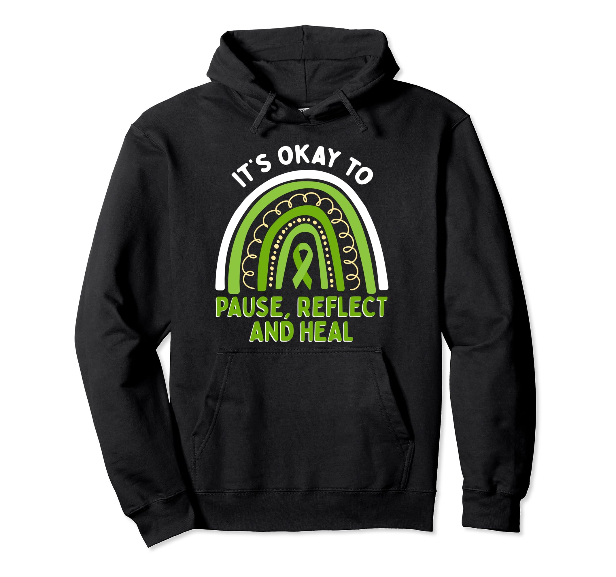 Pause Reflect And Heal Depression Hoodie - Custom Art Print Men Women - T-Shirt, Sweatshirt, Hoodie