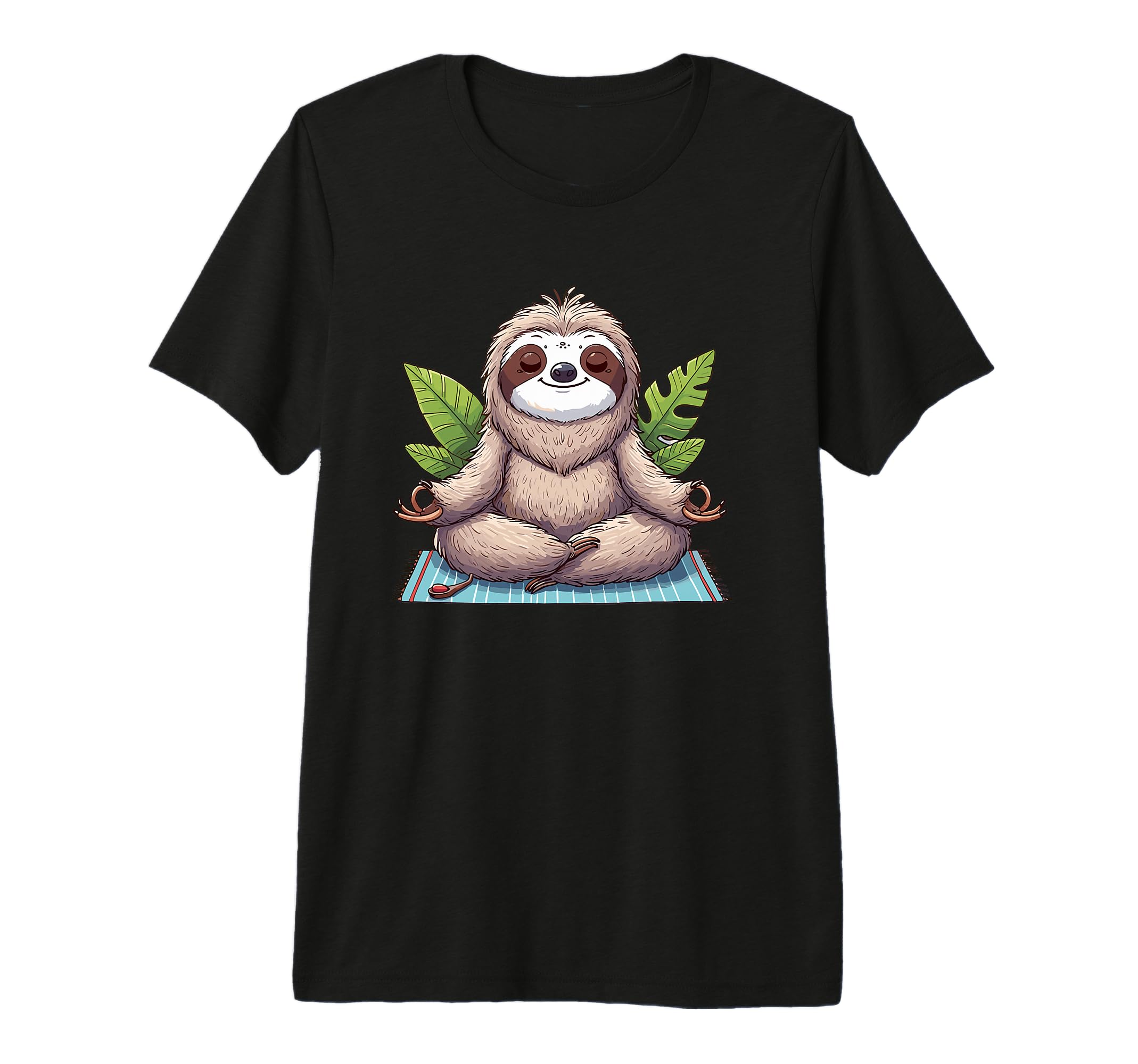 Meditation Sloth Yoga Pose Relaxing T-Shirt - Aesthetic Graphic Unisex - T-Shirt, Sweatshirt, Hoodie