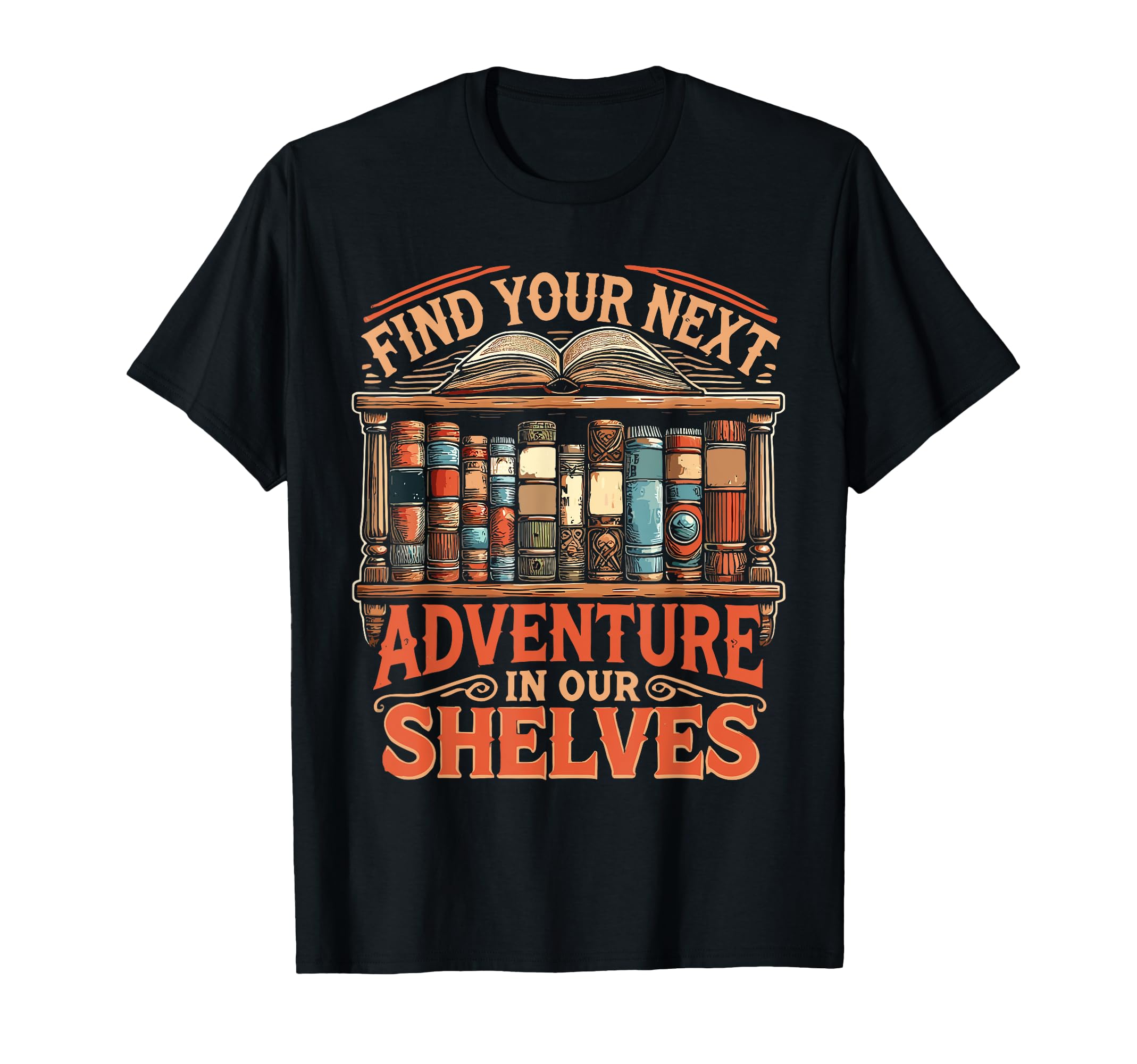 Literature Library Next Adventure T-Shirt - Minimalist Print for Adults - T-Shirt, Sweatshirt, Hoodie