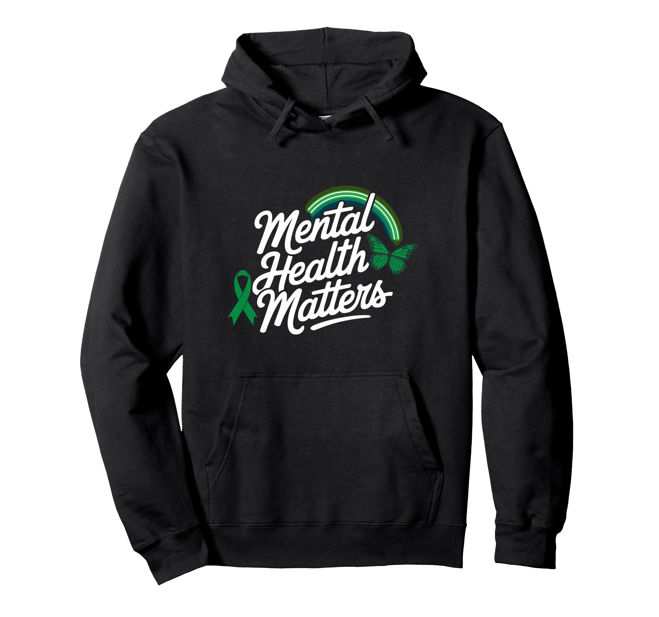 Mental Health Awareness Month Green T-Shirt - Minimalist Print for Adults - T-Shirt, Sweatshirt, Hoodie