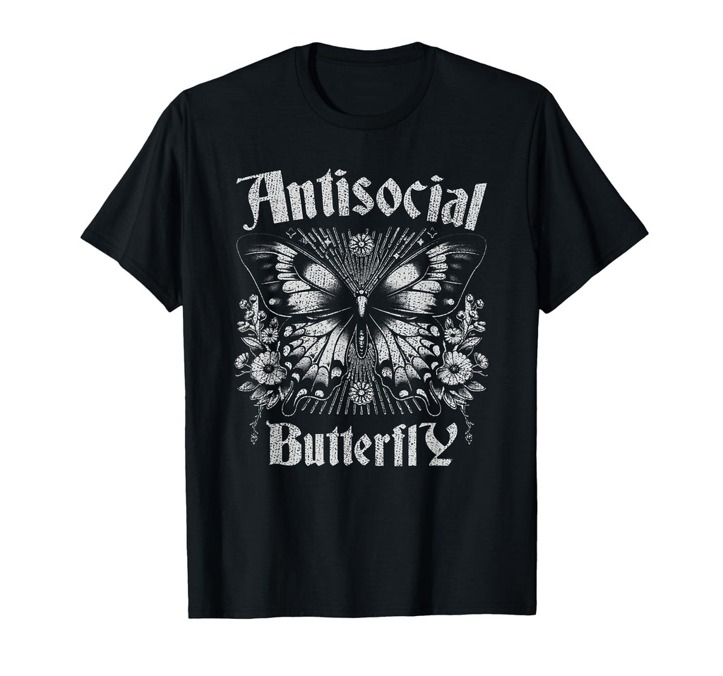 Sarcastic Antisocial Butterfly T-Shirt - Custom Art Print Men Women - T-Shirt, Sweatshirt, Hoodie