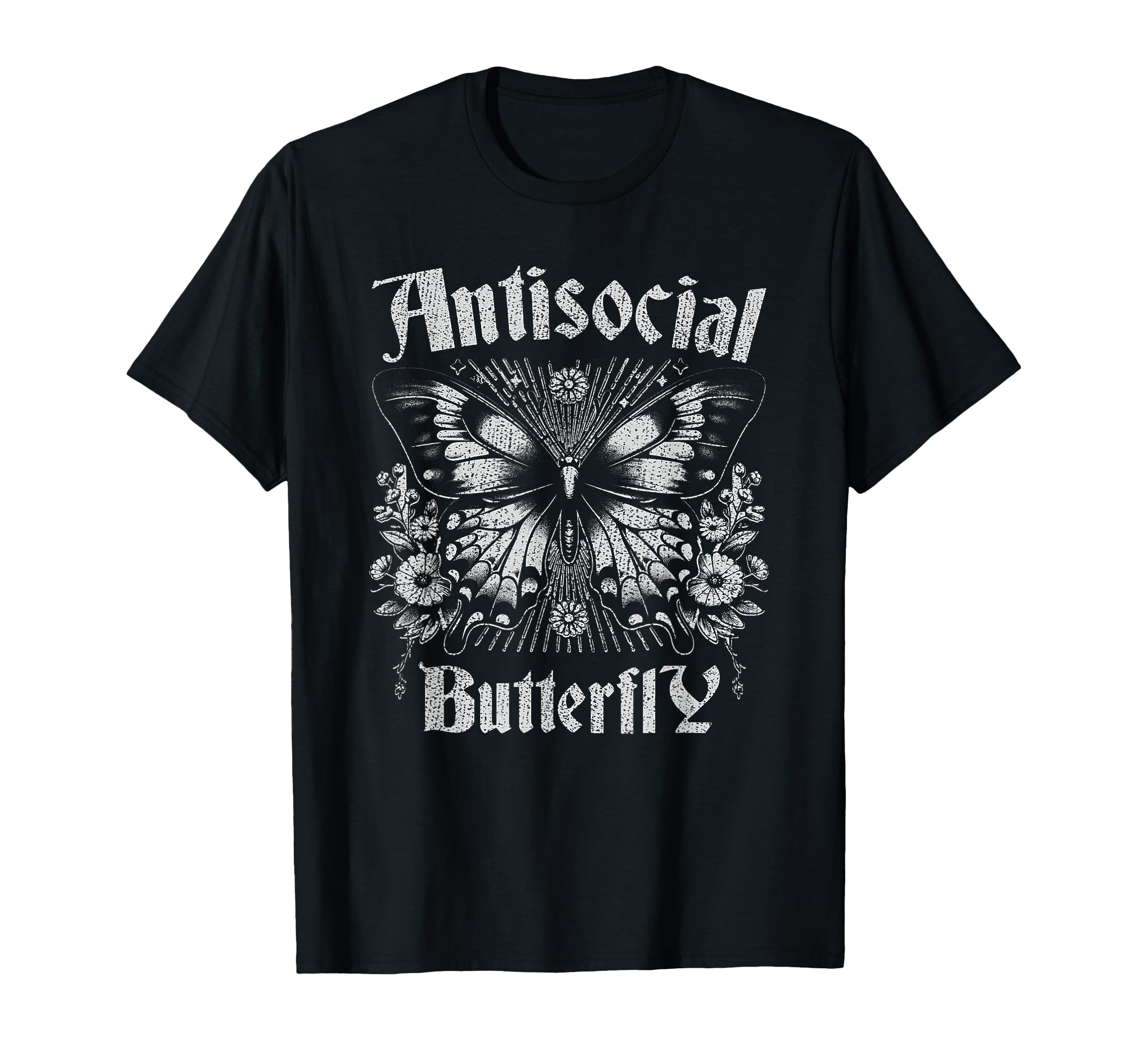 Sarcastic Antisocial Butterfly T-Shirt - Custom Art Print Men Women - T-Shirt, Sweatshirt, Hoodie