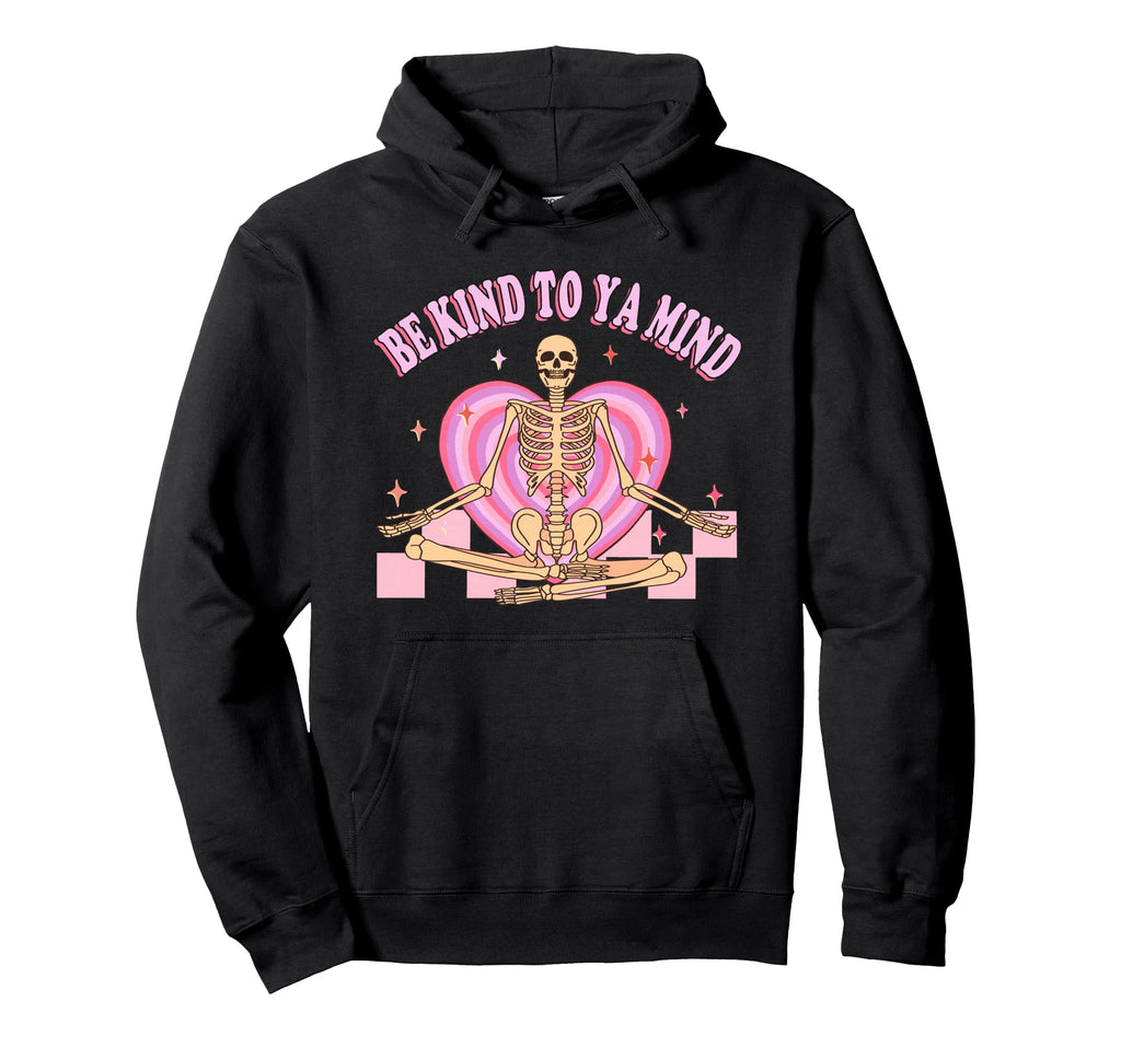 Funny Skeleton Meditation Hoodie - Casual Everyday Wear for Adults - T-Shirt, Sweatshirt, Hoodie
