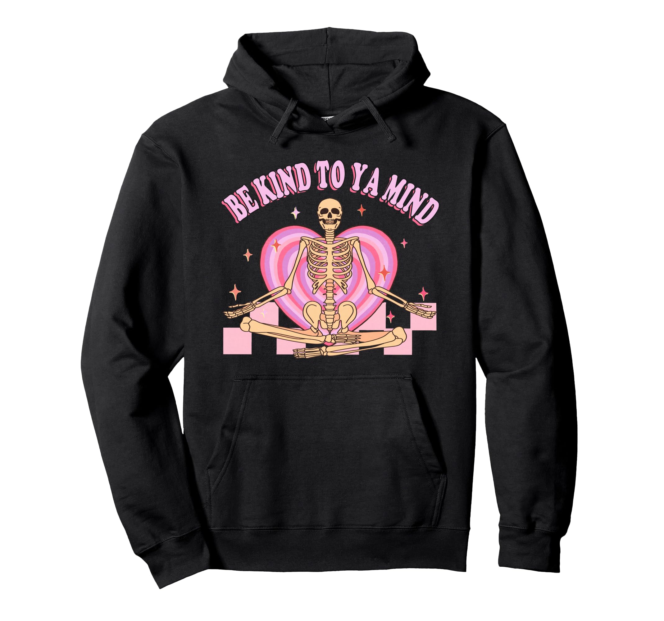 Funny Skeleton Meditation Hoodie - Casual Everyday Wear for Adults - T-Shirt, Sweatshirt, Hoodie