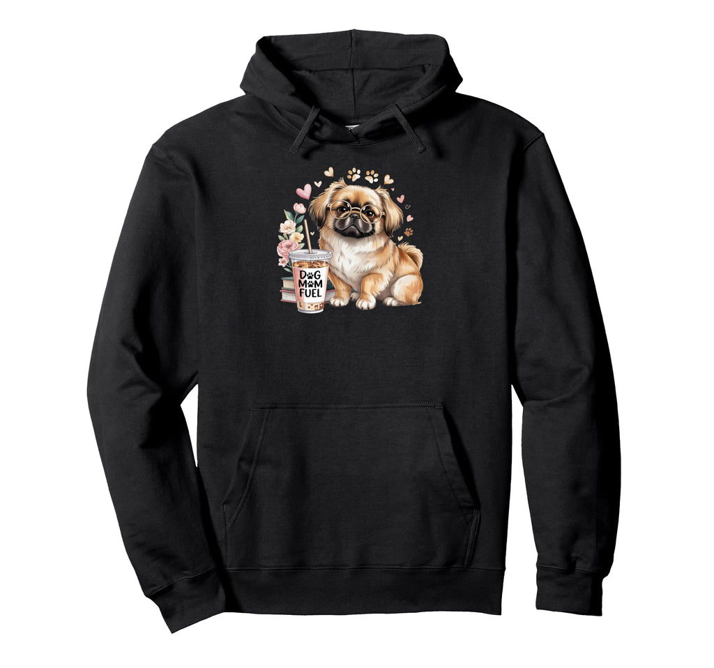 Pekingese Dog Moms Books And Iced Coffee Hoodie - Streetwear Style Unisex - T-Shirt, Sweatshirt, Hoodie