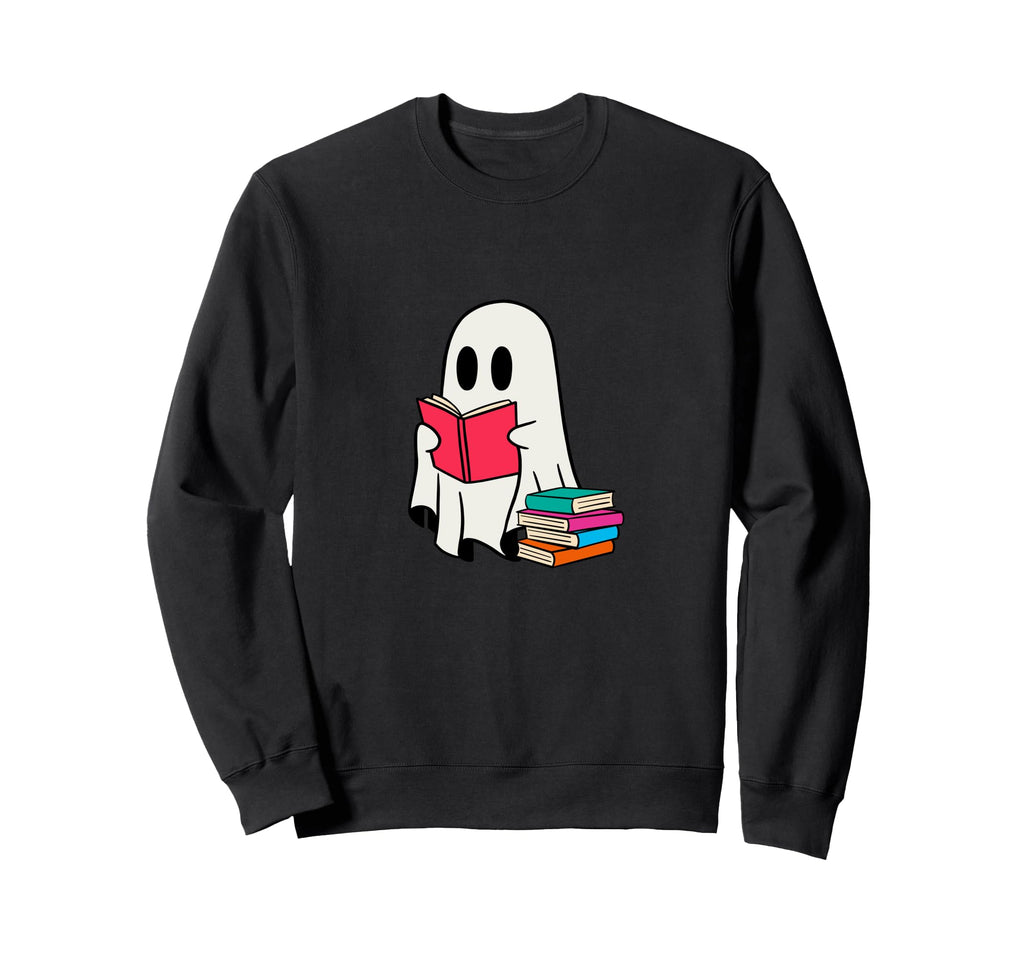Ghost Reading Romantasy Books Sweatshirt - Streetwear Style for Adults - T-Shirt, Sweatshirt, Hoodie