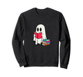 Ghost Reading Romantasy Books Sweatshirt - Streetwear Style for Adults - T-Shirt, Sweatshirt, Hoodie