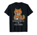 Easily Distracted Cats Books Lover T-Shirt - Minimalist Print Men Women - T-Shirt, Sweatshirt, Hoodie